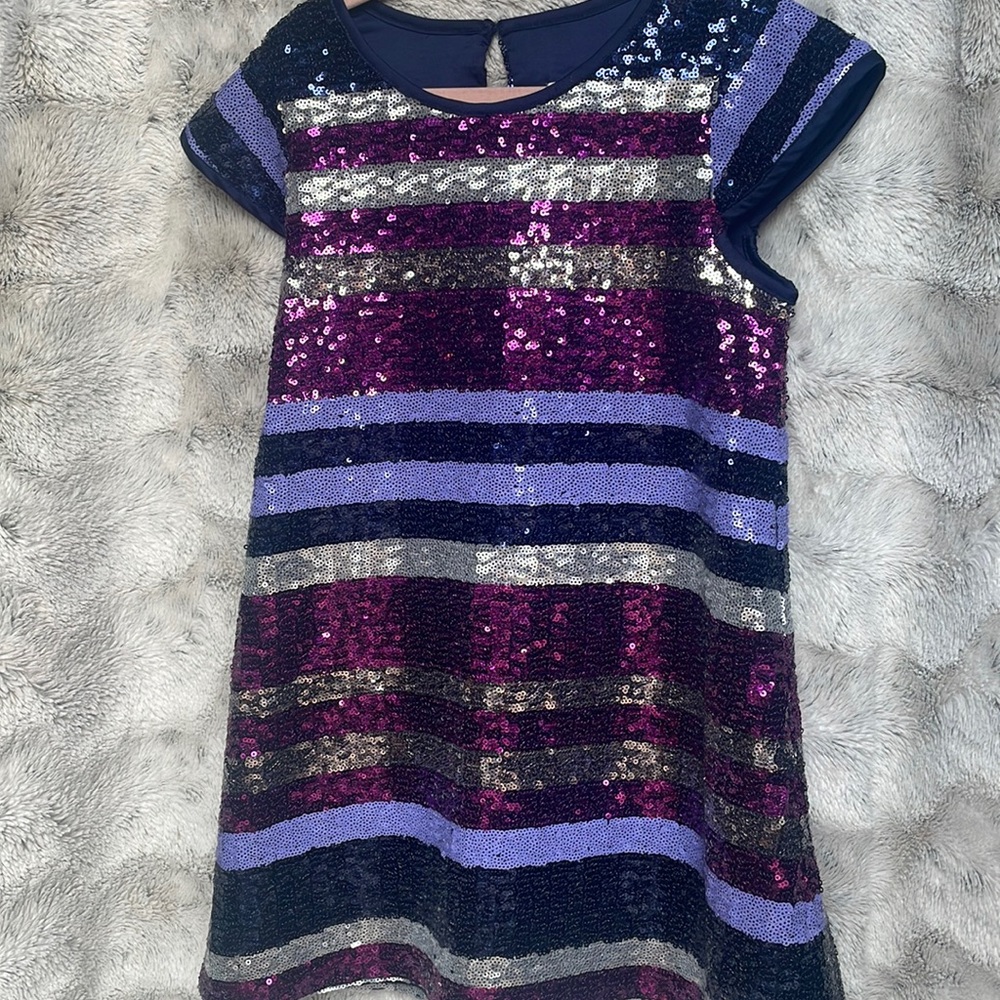 Sequin Stripe Party Dress